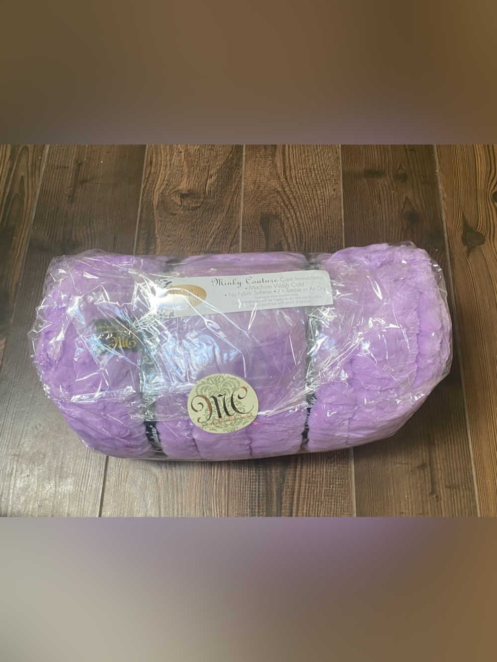 Minky Couture Purple Grande Blanket